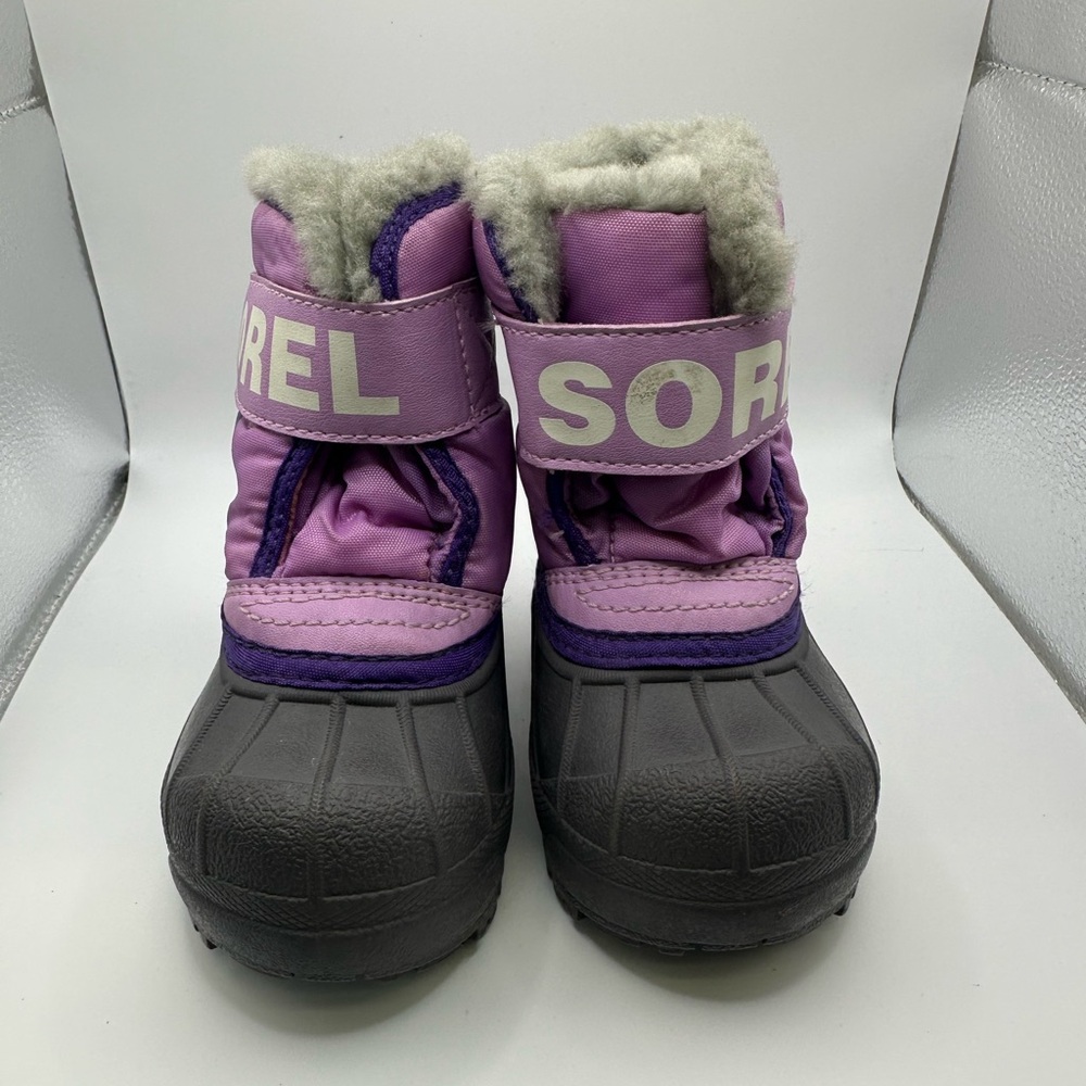 Sorel Kids' Purple and Gray Snow Boots